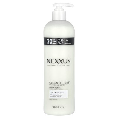 Nexxus, Clean &amp Pure ™, odżywcza odżywka detoksykalna, wszystkie typy włosów, 16,5 fl oz (488 ml)
