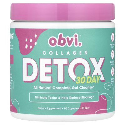 Obvi, kolagen detox, 90 kapsułek