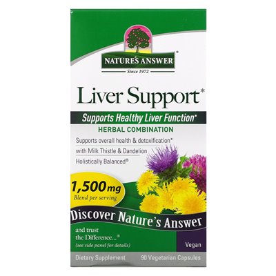 Nature's Answer Liver Support 1500mg 90 Vegetarian Capsules (500mg per capsule)