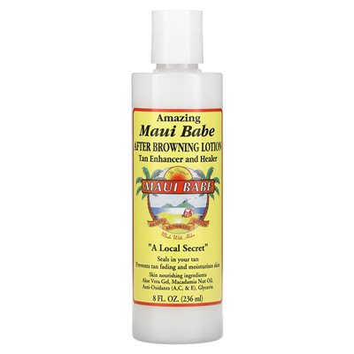 Maui Babe, Po Oparzeniu Lotion, Zwiększacz i Uzdrawiacz Opalenizny, 8 uncji (236 ml) Maui Babe, Po Oparzeniu Lotion, Zwiększacz i Uzdrawiacz Opalenizny, 8 uncji (236 ml)