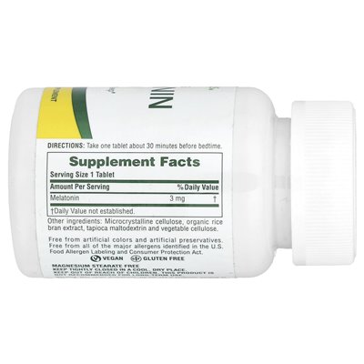 Naturesplus, szybka gra melatonina, 3 mg, 90 tabletek