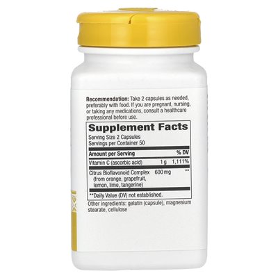 Nature's Way, witamina C, 1000 mg, 100 kapsułek (500 mg na kapsułkę)