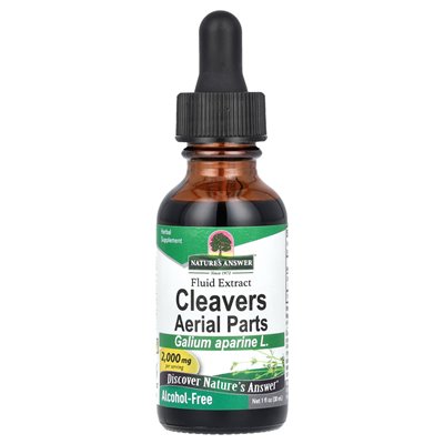 Nature's Answer, Cleavers Air Parts, Liquid Extract, Alcohol Free, 2000 mg, 1 fl oz (30 ml)