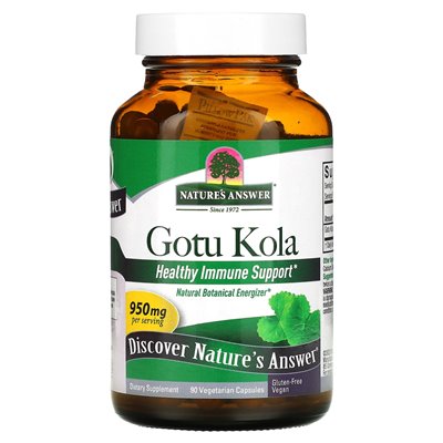Nature's Answer, Gotu Kola, 950 mg, 90 kapsułek wegetariańskich (475 mg na kapsułkę) Nature's Answer, Gotu Kola, 950 mg, 90 kapsułek wegetariańskich (475 mg na kapsułkę)
