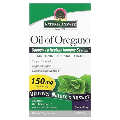 Nature's Answer, Olej z Oregano, 150 mg, 90 Softgeli Nature's Answer, Olej z Oregano, 150 mg, 90 Softgeli
