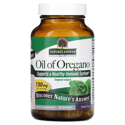 Nature's Answer, Olej z Oregano, 150 mg, 90 Softgeli Nature's Answer, Olej z Oregano, 150 mg, 90 Softgeli