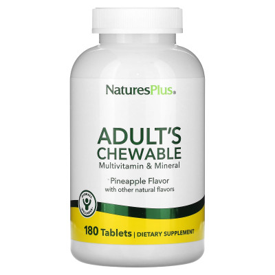 Naturesplus, multiwitamina i minerała dla dorosłych, ananas, 180 tabletek Naturesplus, multiwitamina i minerała dla dorosłych, ananas, 180 tabletek