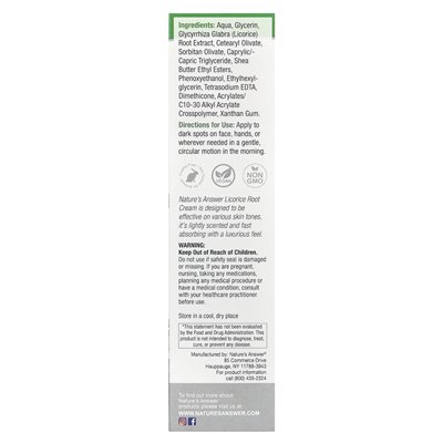 Odpowiedź natury, krem ​​z korzenia lukrecji, 1,7 fl oz (50 ml)