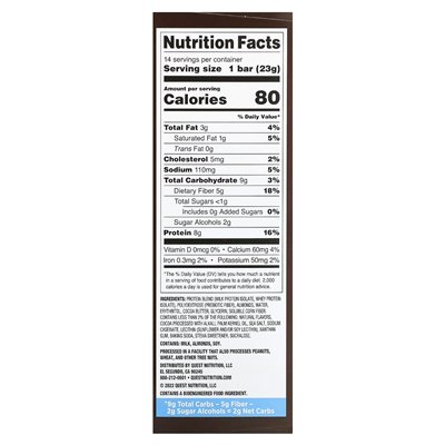 Quest Nutrition, Protein Bar, Minis, Cookies & Cream, 14 barów, 0,81 uncji (23 g) każdy Quest Nutrition, Protein Bar, Minis, Cookies & Cream, 14 barów, 0,81 uncji (23 g) każdy