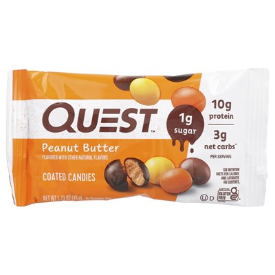 Quest Nutrition, Coated Candy, Peanut Butter, 4 Packs, 1.73 oz (49 g)