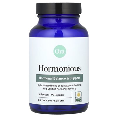 ORA, Hormonal, Hormonelles Gleichgewicht und Unterstützung, 90 Kapseln