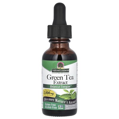 Nature's Answer, Green Tea Extract, Alcohol Free, 1 fl oz (30 ml)