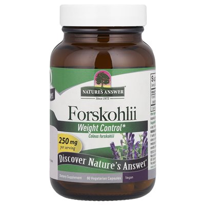 Nature's Answer, Forskohlii, 250mg, 60 Vegetarian Capsules