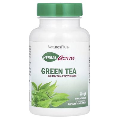 Naturesplus, Herbal Actives, Green Tea, 400mg, 60 Capsules
