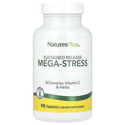 Naturesplus, trwałe wydawanie mega-stresów, 90 tabletek
