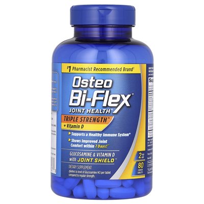 Osteo bi-flex, zdrowie stawowe + witamina D, potrójna siła, 80 tabletek powlekanych Osteo bi-flex, zdrowie stawowe + witamina D, potrójna siła, 80 tabletek powlekanych