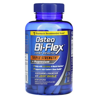 Osteo bi-flex, zdrowie stawowe, potrójna siła + magnez, 80 tabletek powlekanych Osteo bi-flex, zdrowie stawowe, potrójna siła + magnez, 80 tabletek powlekanych