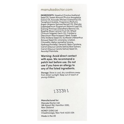 Doktor Manuka, uzupełniający olej z olejem manuka, 0,85 fl oz (25 ml)