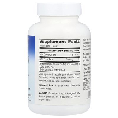 Planetary Herbals, Cat's Claw, 750 mg, 90 tabletek