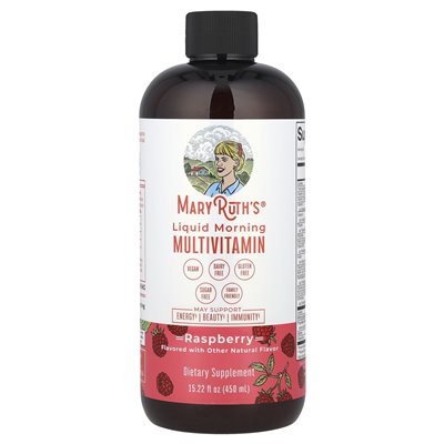 Maryruth's, Liquid Morning Multiwitamin, malina, 15,22 Fl Oz (450 ml) Maryruth's, Liquid Morning Multiwitamin, malina, 15,22 Fl Oz (450 ml)