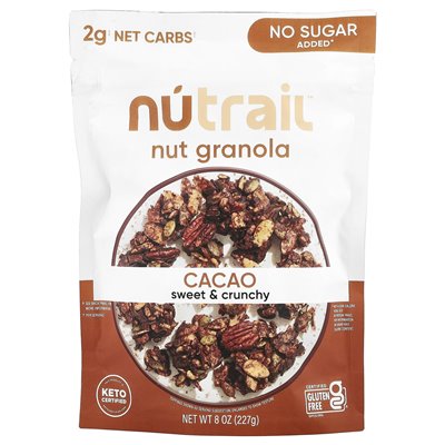Nutrail, orzechowa muesli, kakao, 8 uncji (227 g) Nutrail, orzechowa muesli, kakao, 8 uncji (227 g)