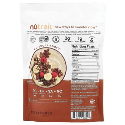 Nutrail, orzechowa muesli, kakao, 8 uncji (227 g) Nutrail, orzechowa muesli, kakao, 8 uncji (227 g)