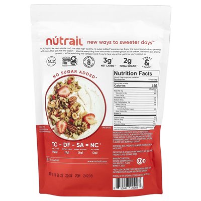 Nutrail, Nuss-Müsli, Vanille-Erdbeere, 8 oz (227 g)