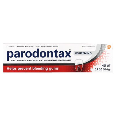 Parodontax, Dzienny Fluorowy Pasta do Zębów Przeciw Próchnicy i Przeciwzapalna dla Dziąseł, Wybielająca, 3.4 uncji (96.4 g) Parodontax, Dzienny Fluorowy Pasta do Zębów Przeciw Próchnicy i Przeciwzapalna dla Dziąseł, Wybielająca, 3.4 uncji (96.4 g)