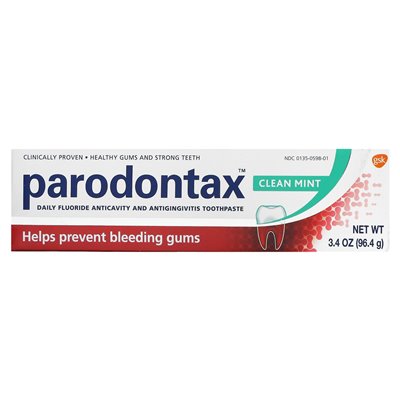 Parodontax, codzienne fluorkowe przeciwzapustowe i antyginga zapalenia zapalenia zębów, czysta mięta, 3,4 uncji (96,4 g)