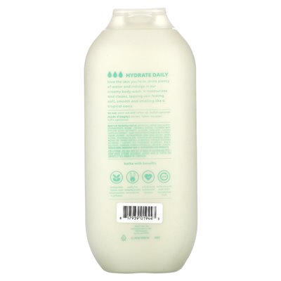Metoda, nawilżające mycie ciała, mleko kokosowe, 18 fl oz (532 ml)