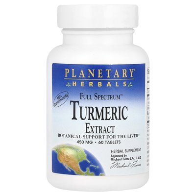 Planetary Herbs, Full Spectrum™ Turmeric Extract, 450mg, 60 Tablets