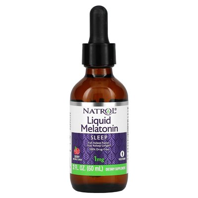 Natrol, Płynna Melatonina, Jagoda, 1 mg, 2 oz (60 ml) Natrol, Płynna Melatonina, Jagoda, 1 mg, 2 oz (60 ml)