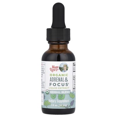 Maryruth's, Bio, Nebennieren- und Konzentrationsflüssigkeiten, alkoholfrei, 1 fl oz (30 ml)