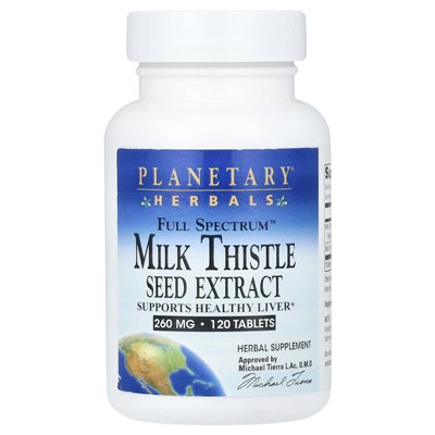 Zioła planetarne, Full Spectrum ™ Mid Milk Nest Ekstrakt, 1040 mg, 120 tabletek (260 mg na tablet)