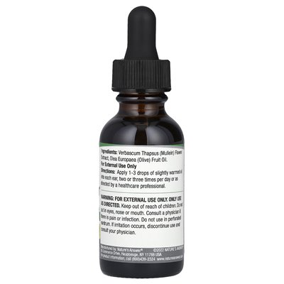Nature's Answer, Flower Ear Oil, Alcohol Free, 1 fl oz (30 ml)