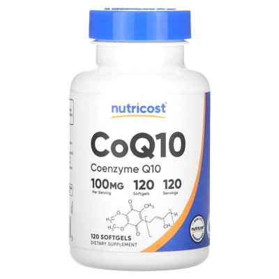 Nutricost, COQ10, 100 mg, 120 miękkich