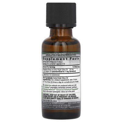 Odpowiedź natury, olej z oregano, bez alkoholu, 1 fl oz (30 ml)