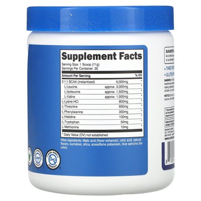 Nutricost, Performance, EAA, Blue Raspberry, 11,8 uncji (330 g)