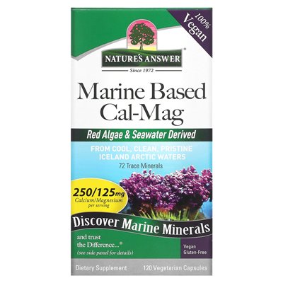 Nature's Answer, Marine Cal-Mag, 120 vegetarische Kapseln