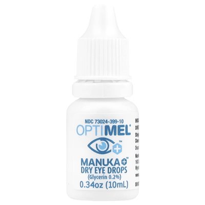 Optimel, Manuka+ Kropelki do Oczu Suchych, 0,34 uncji (10 ml)
