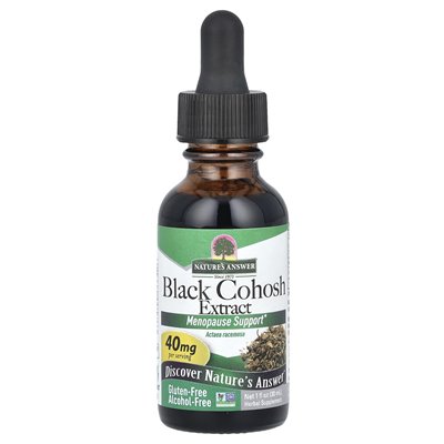 Odpowiedź natury, Black Cohosh, bez alkoholu, 40 mg, 1 fl oz (30 ml)