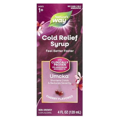 Nature's Way, Umcka, Cold Relief Syrop, Ages 1+, Cherry, 4 fl oz (120 ml) Nature's Way, Umcka, Cold Relief Syrop, Ages 1+, Cherry, 4 fl oz (120 ml)