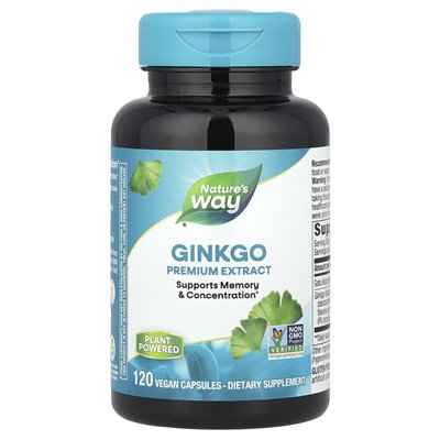 Nature's Way, Ginkgo Premium-Extrakt, 120 vegane Kapseln