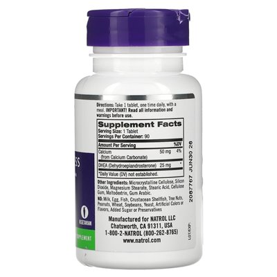 Natrol, Dhea, 25 mg, 90 tabletek