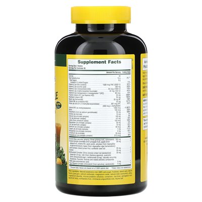 Naturesplus, źródło życia, suplement multi-witaminowy i minerałowy dla dorosłych, pyszny jabłkowy cynamon, 90 Wafle