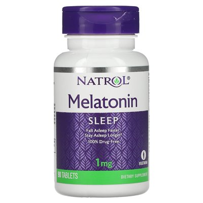 Natrol, melatonina, 1 mg, 90 tabletek