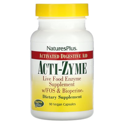 Naturesplus, Acti-Zyme, Activated Digestion Aid, 90 Vegan Capsules