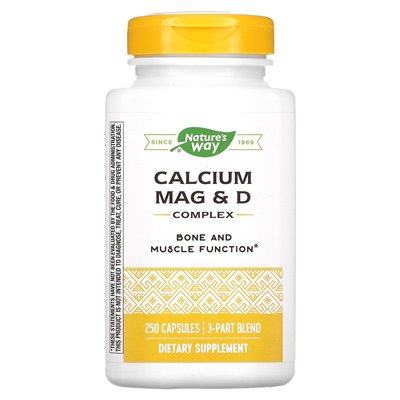Nature's Way, Mag & D Complex Calcium, 250 Capsules