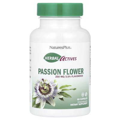 Naturesplus, Herbal Actives, Passionsblume, 250 mg, 60 Kapseln
