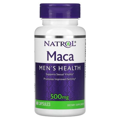 Natrol, Maca, 500 mg, 60 Kapsułek Natrol, Maca, 500 mg, 60 Kapsułek